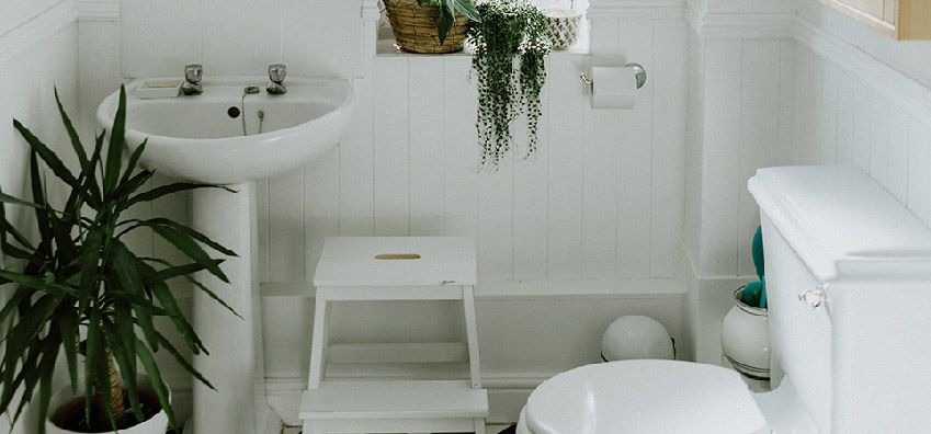 Bathroom With a Sink and Toilet